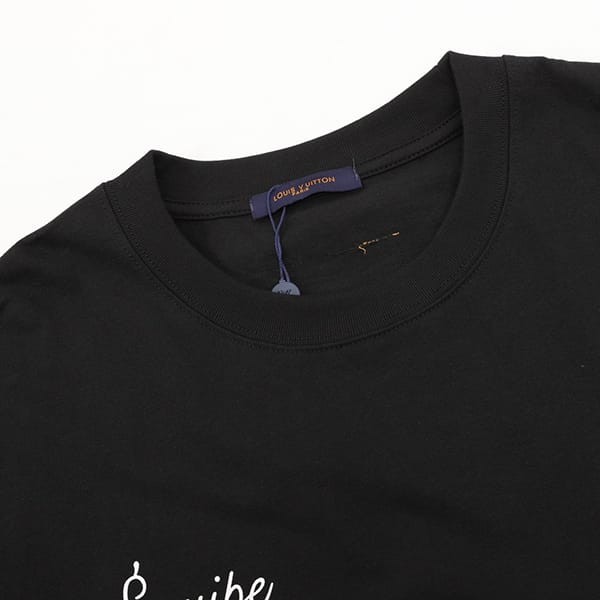 ★日本!!人気！ルイヴィトン フェイク コットンショートスリーブ クルーネック Tシャツ vua17758